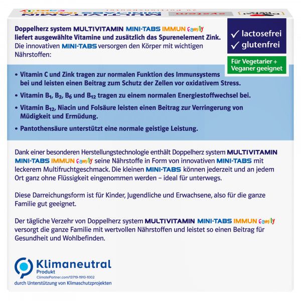 bodyguardapotheke DOPPELHERZ Multivitamin Mini-Tabs family system Online