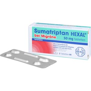 bodyguardapotheke SUMATRIPTAN HEXAL bei Migräne 50 mg Tabletten Blitzverkäufe