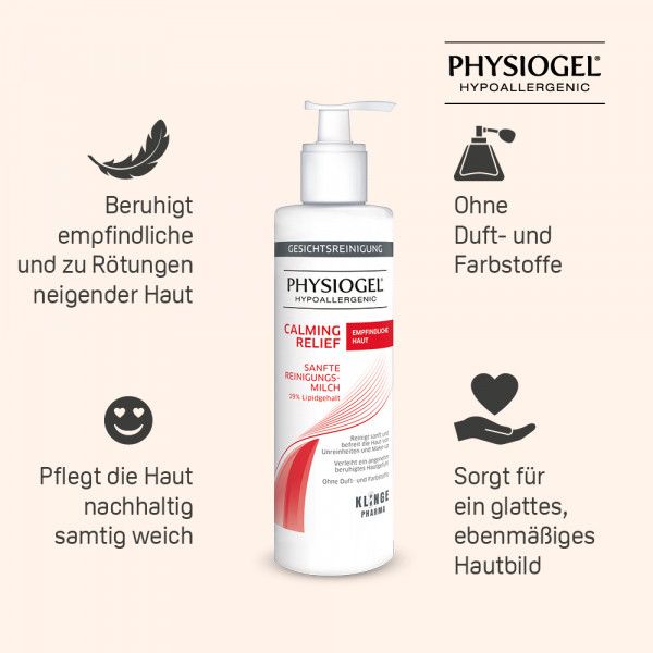bodyguardapotheke PHYSIOGEL Calming Relief sanfte Reinigungsmilch Neueste Mode