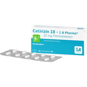 bodyguardapotheke CETIRIZIN 10-1A Pharma Filmtabletten Bestseller