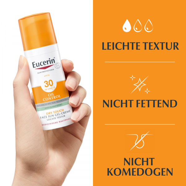 bodyguardapotheke EUCERIN Sun Gel-Creme Oil Contr.Anti-Gl.Eff.LSF 30 Letzte 2 Tage