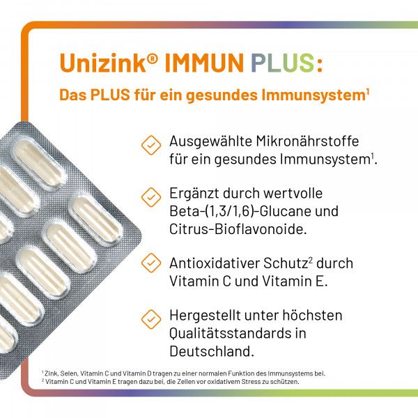 bodyguardapotheke UNIZINK Immun Plus Kapseln Nur noch ein Tag übrig