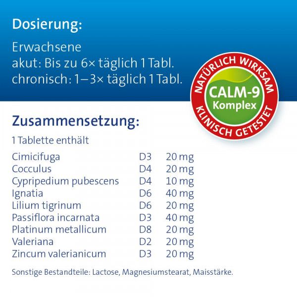 bodyguardapotheke CALMVALERA Hevert Tabletten Kostenloser Versand international