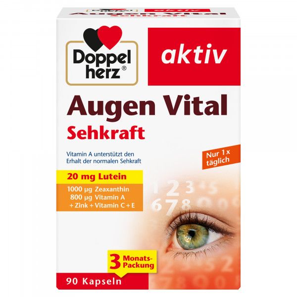 bodyguardapotheke DOPPELHERZ Augen Vital Sehkraft aktiv Kapseln