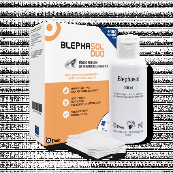 bodyguardapotheke BLEPHASOL Duo 100 ml Lotion+100 Reinigungspads Blitzverkäufe