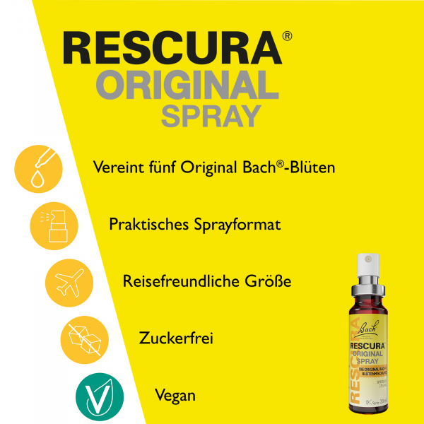 bodyguardapotheke Bach RESCURA® Spray mit Alkohol 20ml Muttertagsangebot