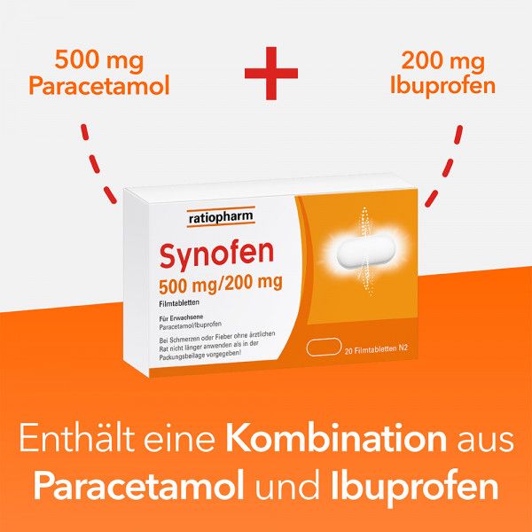 bodyguardapotheke SYNOFEN 500 mg/200 mg Filmtabletten Blitzangebot
