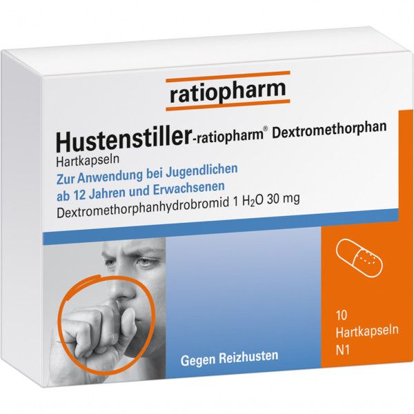 bodyguardapotheke HUSTENSTILLER-ratiopharm Dextromethorphan Kapseln Tiefpreis