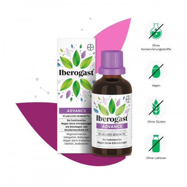 bodyguardapotheke IBEROGAST ADVANCE Flüssigkeit zum Einnehmen bei funktionellen Magen-Darm-Erkrankungen Super Sparpreis