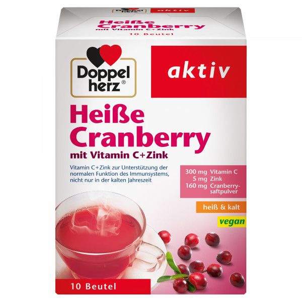 bodyguardapotheke DOPPELHERZ heiße Cranberry m.Vit.C+Zink Granulat Letzte 3 Tage
