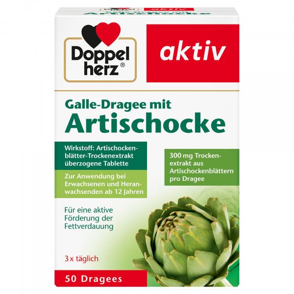 bodyguardapotheke DOPPELHERZ Galle-Dragee mit Artischocke