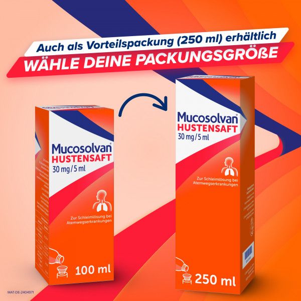 bodyguardapotheke MUCOSOLVAN Saft 30 mg/5 ml Zeitbegrenzte Promotion