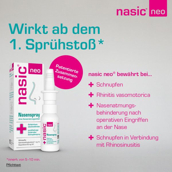 bodyguardapotheke NASIC neo Nasenspray Bis zu 50% Rabatt