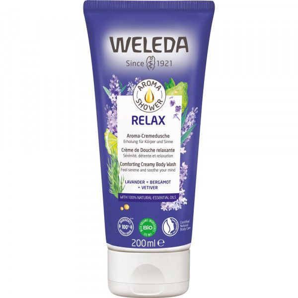 bodyguardapotheke Weleda Relax Aroma Cremedusche - entspannender Duft zollfrei