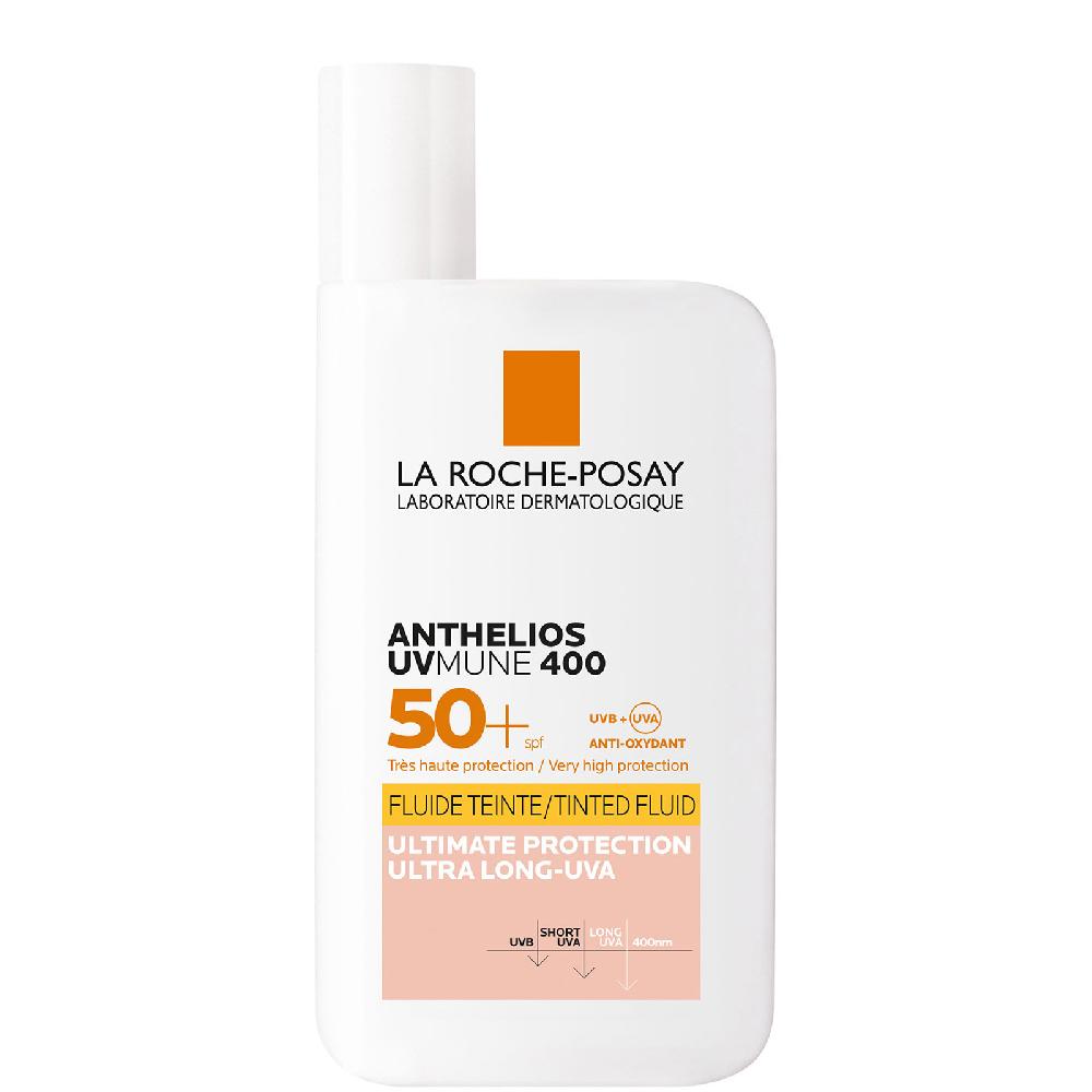 lookfantastic La Roche-Posay Anthelios UVMune 400 Unsichtbares Fluid Getönt LSF 50+ 50 ml