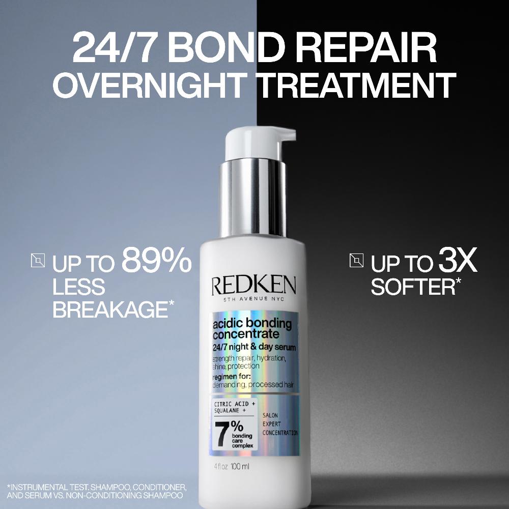 lookfantastic Redken Acidic Bonding Concentrate 24/7 Night and Day Hair Serum Repair & Strengthen Damaged Hair 100ml Online Shopping