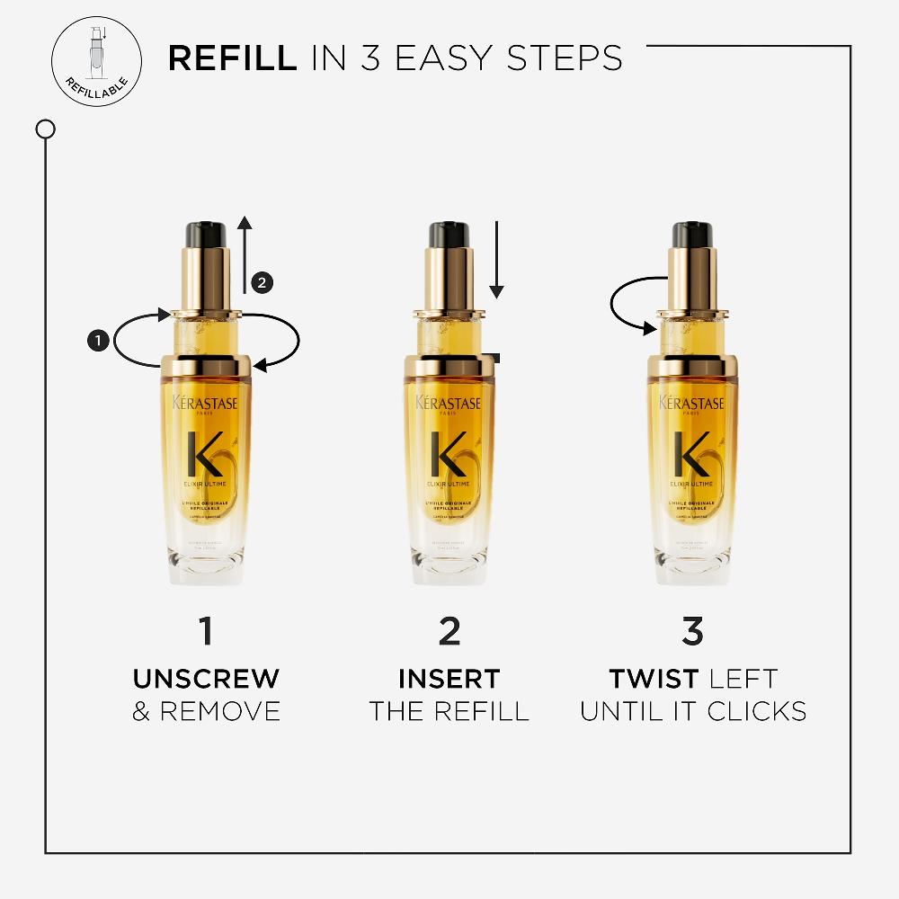 lookfantastic Kérastase Elixir Ultime L'Huile Originale Haaröl 75 ml Nachfüllpackung Black Friday