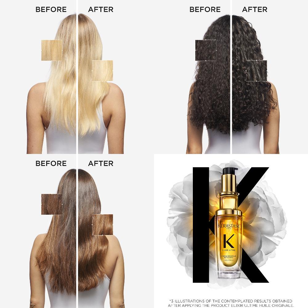 lookfantastic Kérastase Elixir Ultime L'Huile Originale Haaröl 75 ml Nachfüllpackung Black Friday
