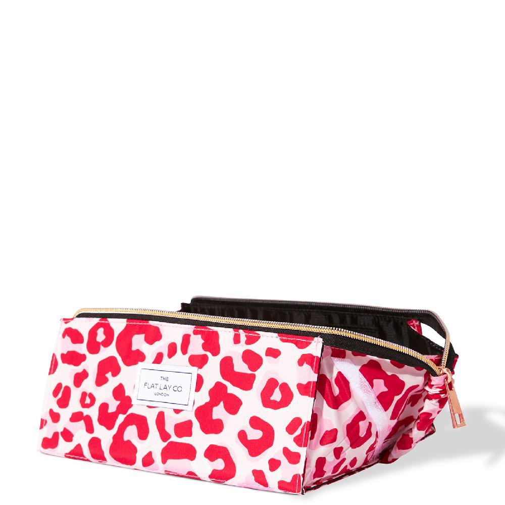 lookfantastic The Flat Lay Co. Open Flat Box Bag - Pink Leopard Vierteljährliche Förderung