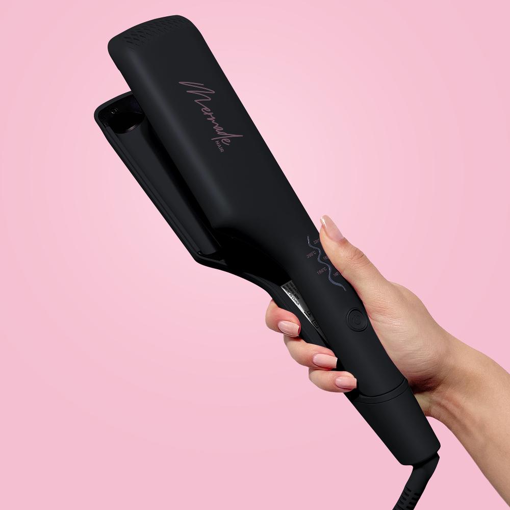 lookfantastic Mermade Hair Doppelwelleneisen - Schwarz Verkauf