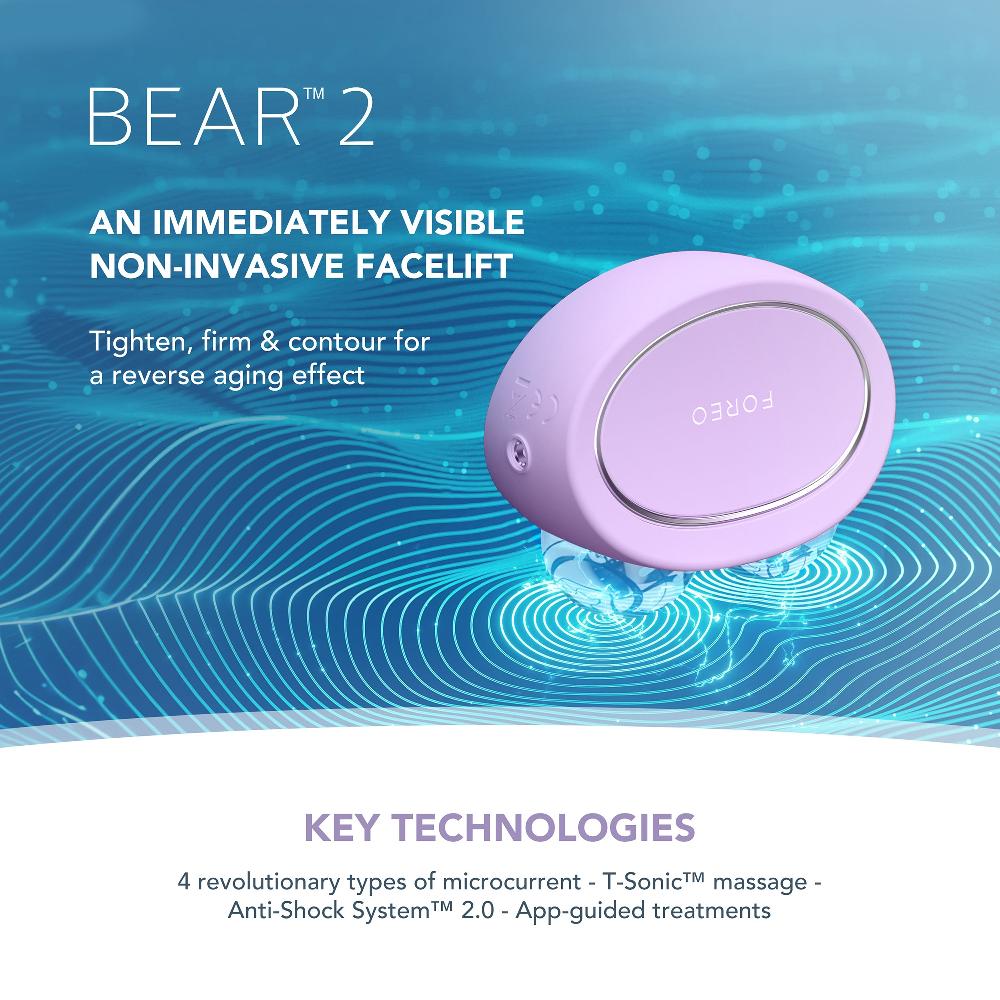 lookfantastic FOREO BEAR 2 Gerät zur Gesichtsstraffung – Lavendel Versandkostenfrei