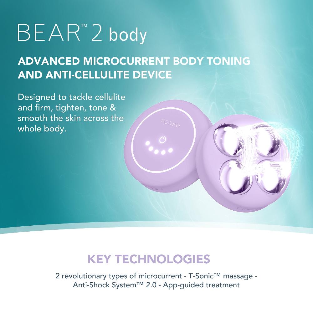 lookfantastic FOREO BEAR 2 Body Sculpt and Tone Supercharged Set - Lavender Osterangebot