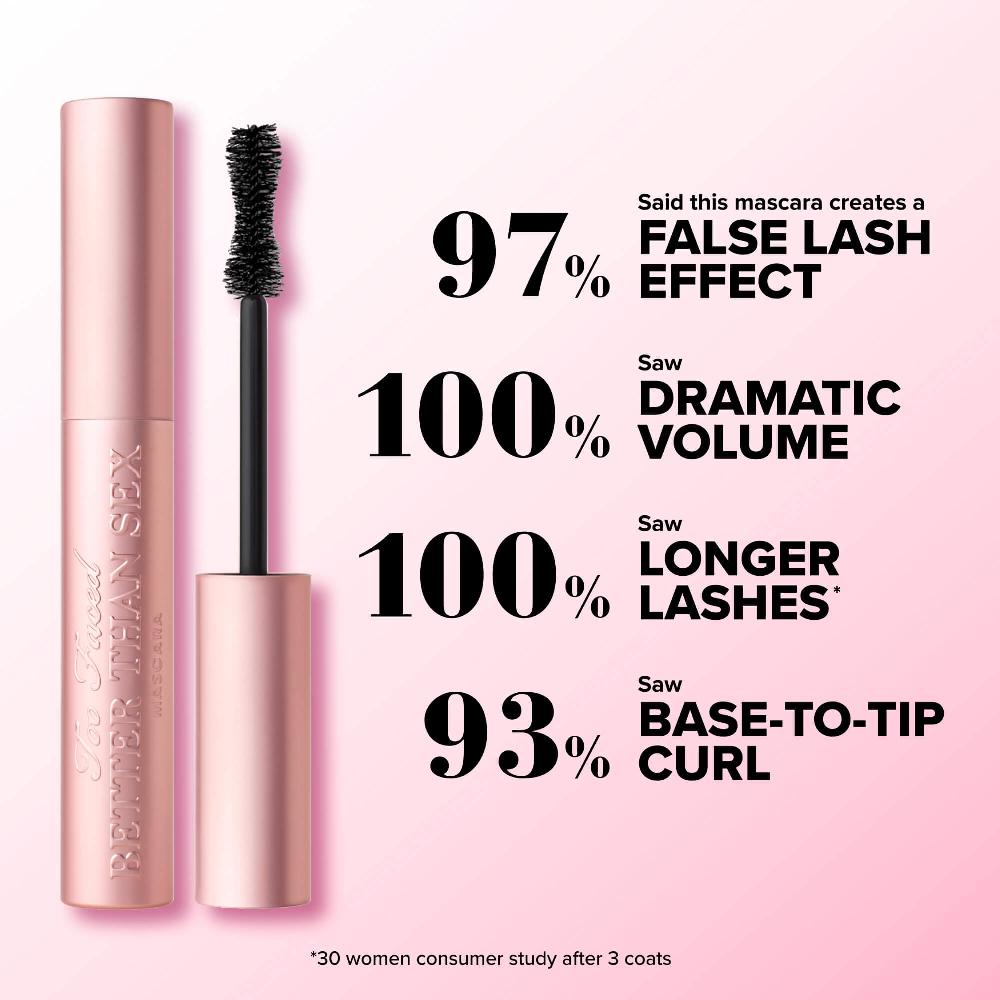 lookfantastic Too Faced Better Than Sex Mascara 8 ml Bis zu 60% Rabatt