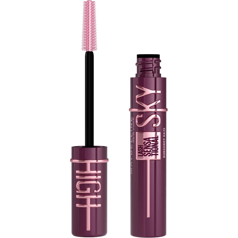 lookfantastic Maybelline Lash Sensational Sky High Volumizing and Thickening Eyelash Lengthening Mascara - Burgundy Haze Bis zu 65% Rabatt