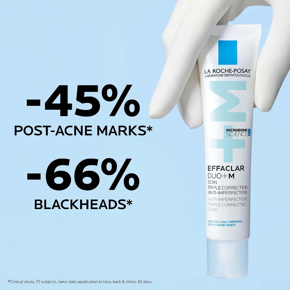 lookfantastic La Roche-Posay Effaclar Duo+M Unreinheitenkorrigierende Gel-Feuchtigkeitspflege für Fettige zu Unreinheiten Neigende Haut 40 ml Letzte 2 Tage