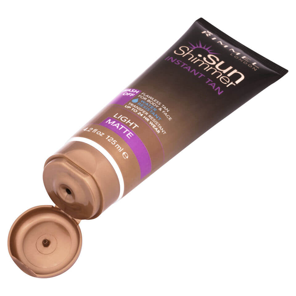 lookfantastic Rimmel Sunshimmer wasserresistent Wash Off Instant Tan - Matte (125 ml) Nur für heute
