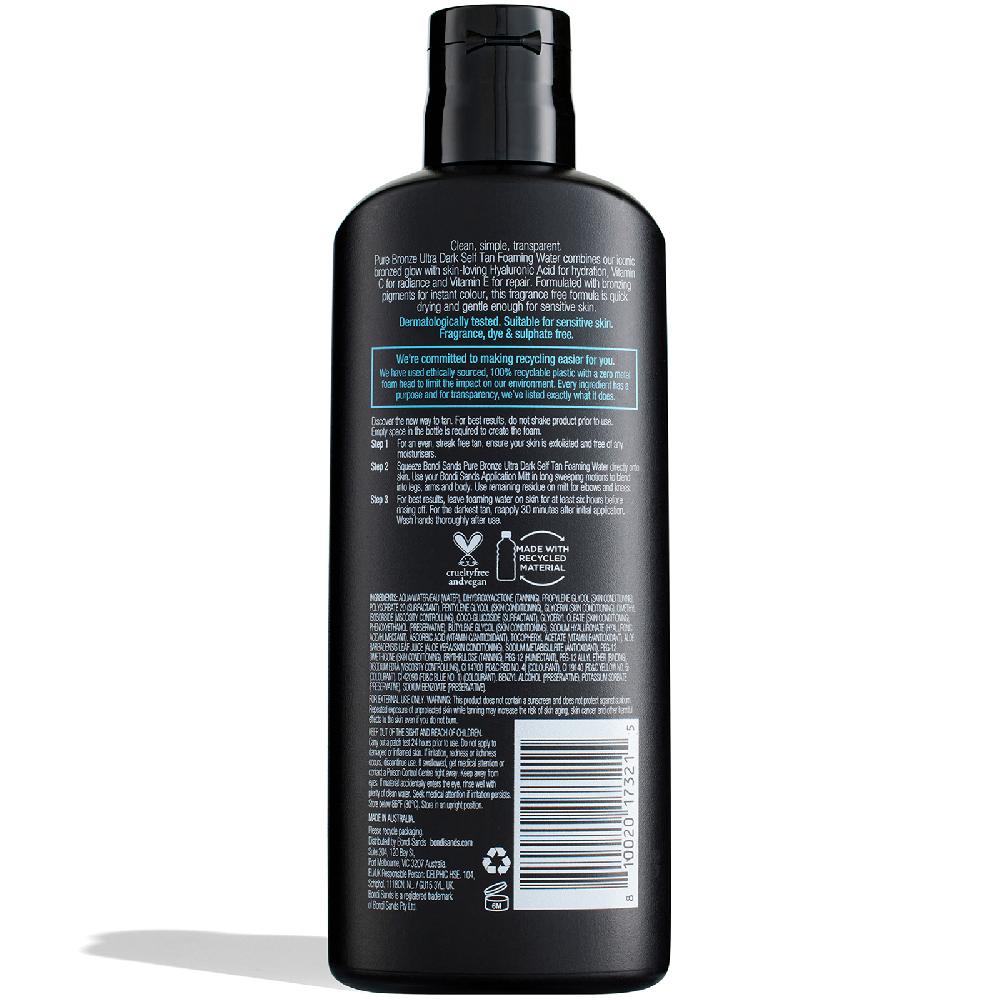 lookfantastic Bondi Sands Pure Bronze Ultradunkles Schäumendes Selbstbräunungswasser 200 ml Hotsell