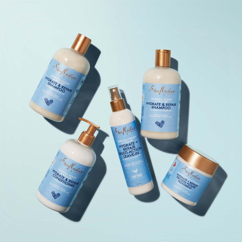 lookfantastic Shea Moisture Manuka Honey & Yogurt Hydrate & Repair Multi-Action Leave-in-Spülung 237 ml Bis zu 50% Rabatt