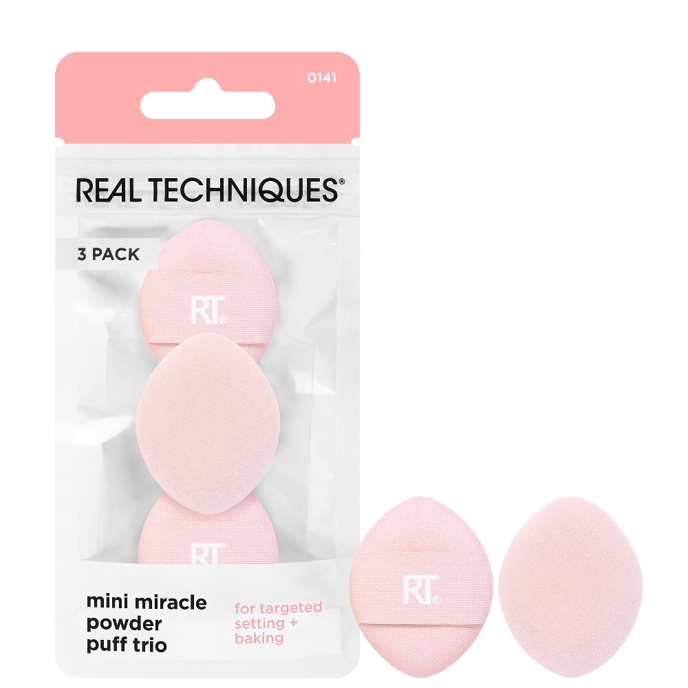 lookfantastic Real Techniques Mini Miracle Puderquasten-Trio Fabrik Onlineshop