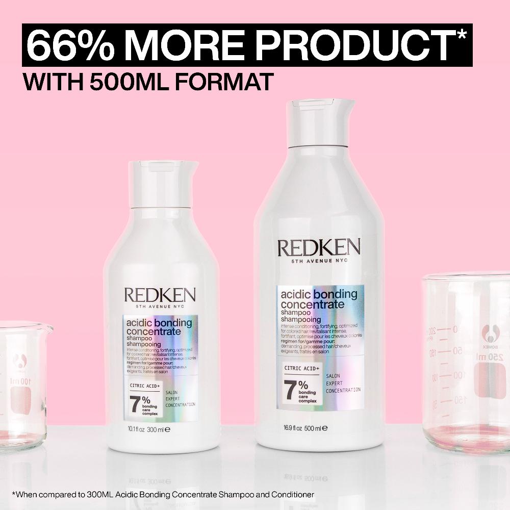lookfantastic Redken Acidic Bonding Concentrate Shampoo and Conditioner 500ml Bond Repair Supersize Bundle im Angebot