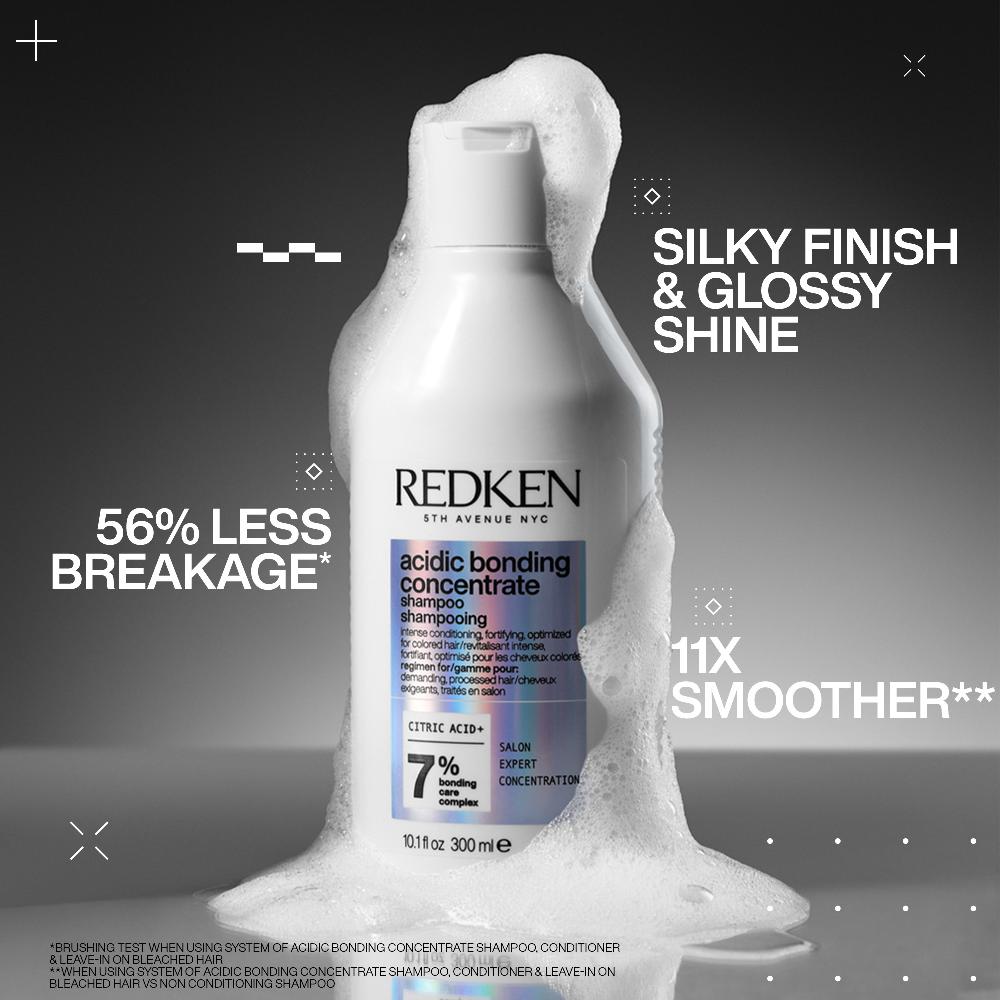 lookfantastic Redken Acidic Bonding Concentrate Shampoo and Conditioner 500ml Bond Repair Supersize Bundle im Angebot
