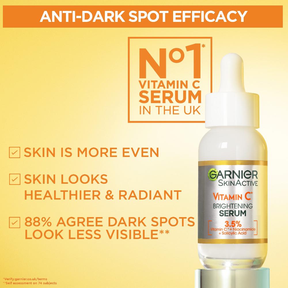 lookfantastic Garnier 3.5% Vitamin C Niacinamide Salicylic Acid Brightening and Anti Dark Spot Serum 30ml Fabrik Onlineshop