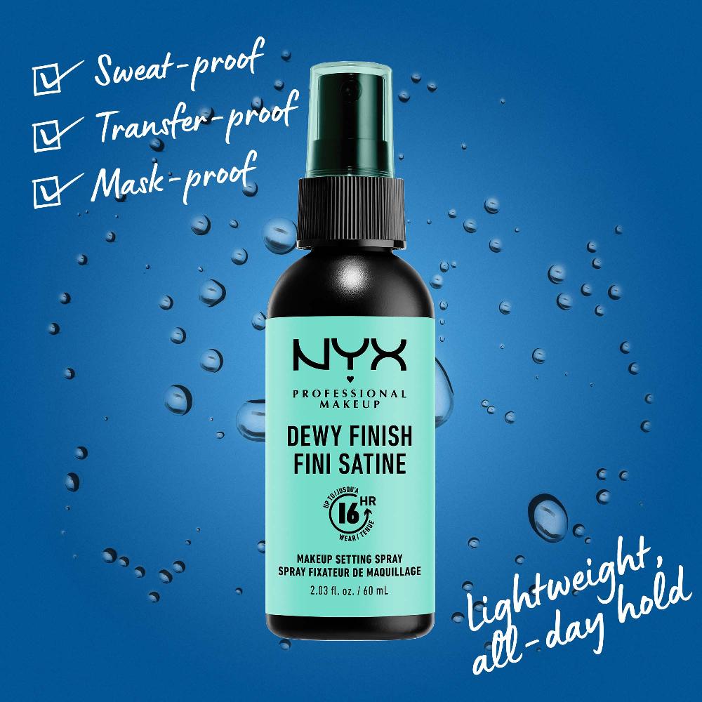 lookfantastic NYX Professional Makeup Make Up Setting Spray - Dewy Finish/Long Lasting Online Shopping