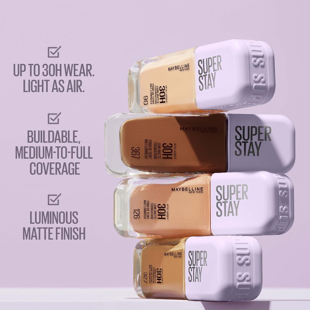 lookfantastic Maybelline Super Stay up to 30H Lumi-Matte Foundation 35ml (Various Shades) Exklusivangebot