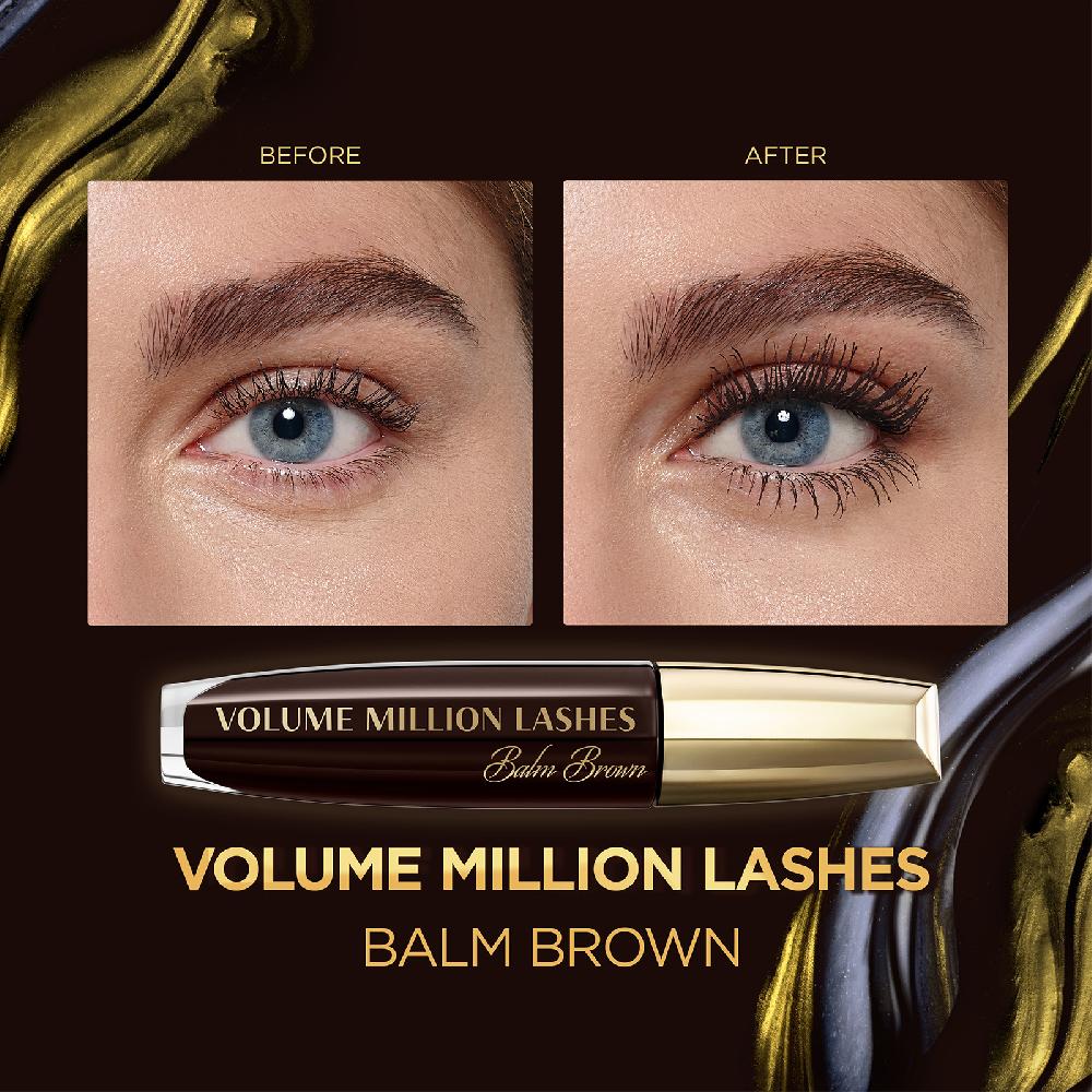 lookfantastic L'Oréal Paris Volume Million Wimpernbalsam Braune Volumengebende Mascara – Braun 57 g Online Outlet