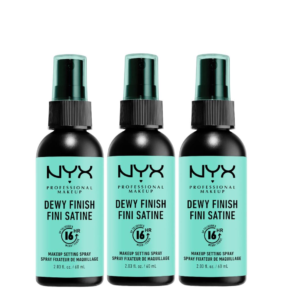 lookfantastic NYX Professional Makeup Dewy Setting Spray Trio Verkauf